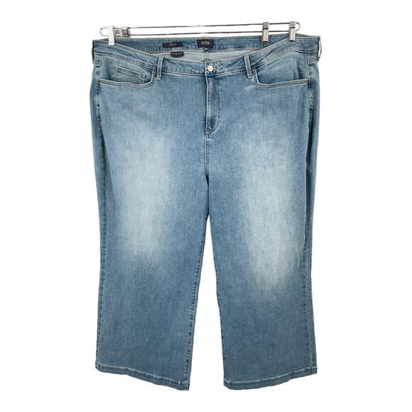 NYDJ Jeans Teresa wide leg ankle light blue 28W - Picture 1 of 4